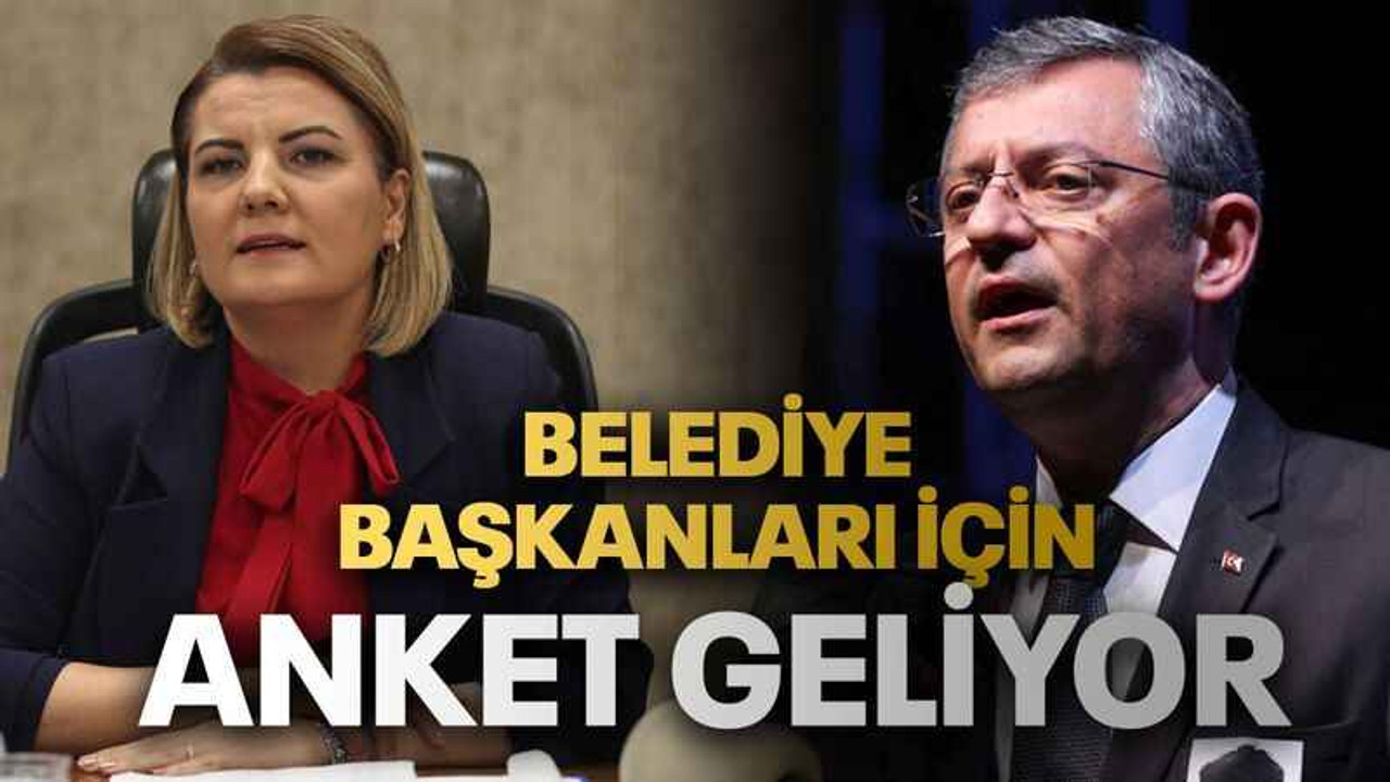 Belediye başkanları için anket geliyor